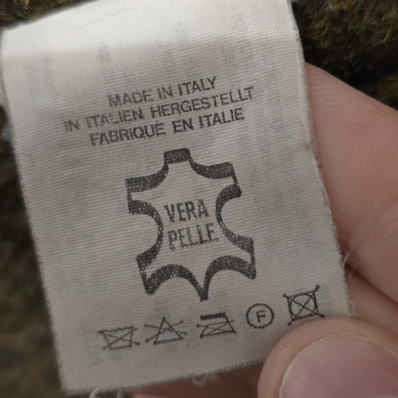 Vintage Mabrun Leather / Wool Coat made in Italy. - Picture 10 of 11